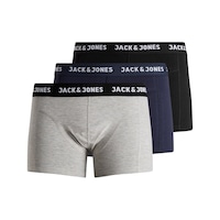 Jack & Jones 12160750 3 lü Erkek  Siyah Boxer