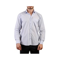 Dicotto Açık Mavi Büyük Beden Rahat Kesim Cepli Uzun Kol Regular Fit Erkek Gömlek - 150-3 001 Dicotto Açık Mavi Büyük Beden Rahat Kesim Cepli Uzun Kol Regular Fit Erkek Gömlek - 150-3 001