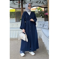 Rabia Şamlı Nazenin Kot Tencel Kap Lacivert Normal Rabia Şamlı Nazenin Kot Tencel Kap Lacivert Normal