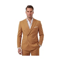 Deep Sea Deepsea Erkek Camel Premium Collection İtalyan Kesim Likralı Kruvaze Takım Elbise 2600643 Deep Sea Deepsea Erkek Camel Premium Collection İtalyan Kesim Likralı Kruvaze Takım Elbise 2600643