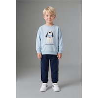 Defacto Köpek Baskılı Sweatshirt Üst Lastikli Paça Alt 2li Takım Erkek Bebek H8482a526aube343 Mavi-be343 Defacto Köpek Baskılı Sweatshirt Üst Lastikli Paça Alt 2li Takım Erkek Bebek H8482a526aube343 Mavi-be343