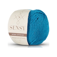 Sensy Premium Amigurumi Ipi Punch Panç Baby Soft Cotton 50 Gr Örgü Ip Turkuaz