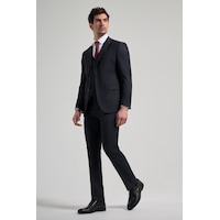 İmza Koyu Lacivert Çizgili Desen 2 Düğme Classic Esnek Slim Fit Takım Elbise 1001250158 Koyu Lacivert İmza Koyu Lacivert Çizgili Desen 2 Düğme Classic Esnek Slim Fit Takım Elbise 1001250158 Koyu Lacivert
