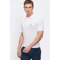 Lacoste Erkek Klasik Pike Kumaş Polo T-shirt Beyaz Lacoste Erkek Klasik Pike Kumaş Polo T-shirt Beyaz