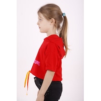 Toontoy Kids Toontoy Kız Çocuk Instagram Baskılı Kapüşonlu Tişört Kırmızı Toontoy Kids Toontoy Kız Çocuk Instagram Baskılı Kapüşonlu Tişört Kırmızı