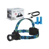 Watton Cree P360 - 12,000 Lümen Şarjlı Kafa Lambası Watton Wt-627 Siyah Watton Cree P360 - 12,000 Lümen Şarjlı Kafa Lambası Watton Wt-627 Siyah