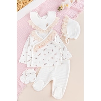 Babymod Çiçek Desenli Fistolu 5 Li Kız Bebek Hastane Çıkışı Bebek Takımı Çok Renkli Babymod Çiçek Desenli Fistolu 5 Li Kız Bebek Hastane Çıkışı Bebek Takımı Çok Renkli