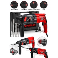 Assur ASR503 2-28MM 850W Darbeli Kırıcı Delici Hilti Kırmızı Assur ASR503 2-28MM 850W Darbeli Kırıcı Delici Hilti Kırmızı