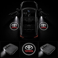 Toyota Kapı Altı Logo Projektör Led Işığı 2'li Set Pilli Kablosuz Kapı Karşılama Lambası Toyota Kapı Altı Logo Projektör Led Işığı 2'li Set Pilli Kablosuz Kapı Karşılama Lambası