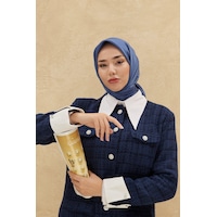 Silk Home Düz Shiny Eşarp - İndigo İndigo Silk Home Düz Shiny Eşarp - İndigo İndigo