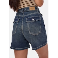 it's basic Kadın Tint 2s6-8 Relax Fit Midi Boy Esnek Kumaş Denim Şort it's basic Kadın Tint 2s6-8 Relax Fit Midi Boy Esnek Kumaş Denim Şort