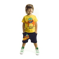 Denokids Lake Monster Şort Takım Çok Renkli Denokids Lake Monster Şort Takım Çok Renkli