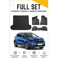 Kia Sportage 2016 Model Birebir Uyumlu Bagaj Havuzu+paspas Seti Kia Sportage 2016 Model Birebir Uyumlu Bagaj Havuzu+paspas Seti