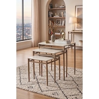 Traverten Desen Membran Kaplama 3'lü Zigon Sehpa Takımı Cappuccino Metal Ayaklı Modern Sehpa Seti Traverten Desen Membran Kaplama 3'lü Zigon Sehpa Takımı Cappuccino Metal Ayaklı Modern Sehpa Seti