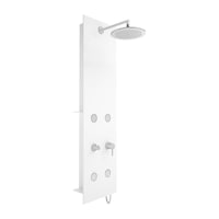 VitrA Origin A45804 Masajlı Duş Sistemi Beyaz - Cam Krom Beyaz VitrA Origin A45804 Masajlı Duş Sistemi Beyaz - Cam Krom Beyaz