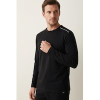 Elemge %100 Pamuk Erkek Süprem Pijama Takımı Compact Penye Siyah Uzun Kol Cepli İpli Relax Fit Terletmez Elemge %100 Pamuk Erkek Süprem Pijama Takımı Compact Penye Siyah Uzun Kol Cepli İpli Relax Fit Terletmez