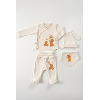 Tinylamb Fluffy Bear 4 Parça Unisex Bebek Uzun Kollu Pamuk Bodysuit Takımı Yenidoğan Ve Çocuk Hediye Seti Bej Tinylamb Fluffy Bear 4 Parça Unisex Bebek Uzun Kollu Pamuk Bodysuit Takımı Yenidoğan Ve Çocuk Hediye Seti Bej