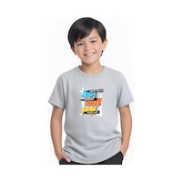 Fyk Kids Erkek Çocuk Yuvarlak Yaka Just Have Erkek Baskılı T-shirt Gri Fyk Kids Erkek Çocuk Yuvarlak Yaka Just Have Erkek Baskılı T-shirt Gri