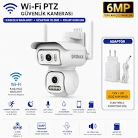Wi-fi Ptz 6mp Çift Lensli Dış Mekan Akıllı Ptz Güvenlik Kamerası Adaptör Dahil - Joysee Türkçe Uygulama Wifi Qr W2 Wi-fi Ptz 6mp Çift Lensli Dış Mekan Akıllı Ptz Güvenlik Kamerası Adaptör Dahil - Joysee Türkçe Uygulama Wifi Qr W2
