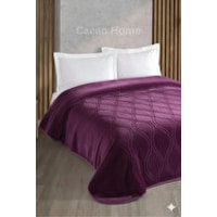 Kristal Tek Kişilik Battaniye 160x220 Cm - Mürdüm Mürdüm Kristal Tek Kişilik Battaniye 160x220 Cm - Mürdüm Mürdüm