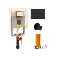 VitrA Mat Siyah Gömme Rezervuar Seti Asma Klozet Uyumlu 8 Cm 768-1851-740-2211-a4146136 Siyah VitrA Mat Siyah Gömme Rezervuar Seti Asma Klozet Uyumlu 8 Cm 768-1851-740-2211-a4146136 Siyah
