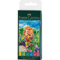 Faber Pıtt Artist Pen Fırça Uçlu Çizim Kalemi 6 Lı Bahar 1671770 Faber Pıtt Artist Pen Fırça Uçlu Çizim Kalemi 6 Lı Bahar 1671770