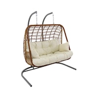 Monalin Home Garden Kudüs Rattan Cross El Örgüsü Çift Kişilik Balkon Teras Bahçe Salıncağı Kahverengi Monalin Home Garden Kudüs Rattan Cross El Örgüsü Çift Kişilik Balkon Teras Bahçe Salıncağı Kahverengi