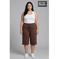 Süperlife Kadın Büyük Beden Şort 3xl-6xl Rahat Kesim Diz Altı Günlük Şort-spr26bsrk591 Kahverengi Süperlife Kadın Büyük Beden Şort 3xl-6xl Rahat Kesim Diz Altı Günlük Şort-spr26bsrk591 Kahverengi