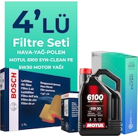 Bosch Peugeot 308 1.2 Benzin Puretech Filtre Bakım Seti Motul Motor Yağlı (2014-2024) 4 Lü Bosch Peugeot 308 1.2 Benzin Puretech Filtre Bakım Seti Motul Motor Yağlı (2014-2024) 4 Lü