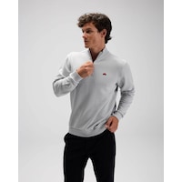 Ellesse Yarım Fermuarlı Gri Erkek Sweatshirt Em580 Gri Ellesse Yarım Fermuarlı Gri Erkek Sweatshirt Em580 Gri