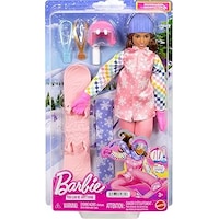 Barbie Snowboard Sporcusu Oyun Seti Jkf78 Açık Pembe Barbie Snowboard Sporcusu Oyun Seti Jkf78 Açık Pembe