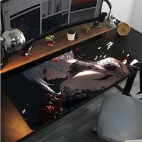 Kızıl Güller Anıme Baskılı 90x40 Kaymaz Taban Mousepad 90x40cm Kızıl Güller Anıme Baskılı 90x40 Kaymaz Taban Mousepad 90x40cm