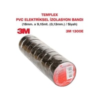 3M Elektrik Bandı 1300E Siyah 10 Adet