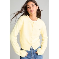 Defacto Slim Fit Bisiklet Yaka Düğmeli Triko Basic Hırka E8236ax26auyl238 Sarı-yl238 Defacto Slim Fit Bisiklet Yaka Düğmeli Triko Basic Hırka E8236ax26auyl238 Sarı-yl238