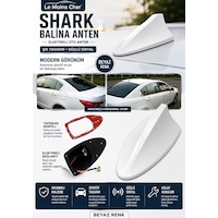 Fiat Egea Cross Street Elektrikli Oto Shark Balina Anten Beyaz Balık Sırtı Yapışkanlı Fiat Egea Cross Street Elektrikli Oto Shark Balina Anten Beyaz Balık Sırtı Yapışkanlı