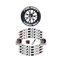 Falken Motorsiklet & Araç 3D Oto Lastik Yazısı / Araç Oto Lastik Sticker & Arma | 8 Adet Falken Motorsiklet & Araç 3D Oto Lastik Yazısı / Araç Oto Lastik Sticker & Arma | 8 Adet