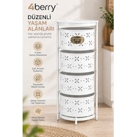 4 Katlı Metal Çok Amaçlı Düzenleyici Sepet Mutfak Sebzelik, Oyuncak, Banyo Ve Ev Organizeri Beyaz 4 Katlı Metal Çok Amaçlı Düzenleyici Sepet Mutfak Sebzelik, Oyuncak, Banyo Ve Ev Organizeri Beyaz