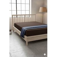 %100 Pamuk Ranforce Premium Çift Kişilik Çarşaf - Kahverengi Kahverengi %100 Pamuk Ranforce Premium Çift Kişilik Çarşaf - Kahverengi Kahverengi