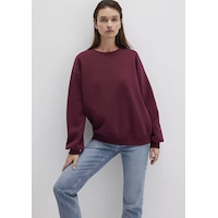 Mavi Bisiklet Yaka Basic Bordo Kadın Sweatshirt M1610198-70415 Bordo Mavi Bisiklet Yaka Basic Bordo Kadın Sweatshirt M1610198-70415 Bordo
