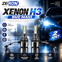 Xenon H3 Buz Mavi Led Far Ampulü 12v 2 Adet Yüksek Aydınlatma Kolay Montaj Xenon H3 Buz Mavi Led Far Ampulü 12v 2 Adet Yüksek Aydınlatma Kolay Montaj