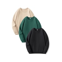Uyguntarz 3'lu Paket Oversize Sweatshirt Bej Uyguntarz 3'lu Paket Oversize Sweatshirt Bej