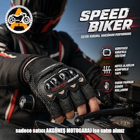 Akgüneş Motogaraj Speed Biker Yasaya Uygun Etiketli Yarım Eldiven Motosiklet Sürüş Eldiveni, Nefes Alabilir Koruma Akgüneş Motogaraj Speed Biker Yasaya Uygun Etiketli Yarım Eldiven Motosiklet Sürüş Eldiveni, Nefes Alabilir Koruma
