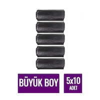 Tbyshop 5 Rulo Çöp Torbası Büyük Boy 10 Lu Kalın 65x80 Büyük Çöp Tbyshop 5 Rulo Çöp Torbası Büyük Boy 10 Lu Kalın 65x80 Büyük Çöp