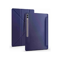 Galaxy Uyumlu Tab S10 Ultra Uyumlu 14.6 İnç Kalem Bölmeli Standlı Tri Folding Tablet Kılıfı Kapaklı Kılıf Galaxy Uyumlu Tab S10 Ultra Uyumlu 14.6 İnç Kalem Bölmeli Standlı Tri Folding Tablet Kılıfı Kapaklı Kılıf