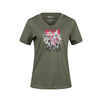 2as Alone Baskılı V Yaka Kadın T-shirt 402 Haki 2as Alone Baskılı V Yaka Kadın T-shirt 402 Haki