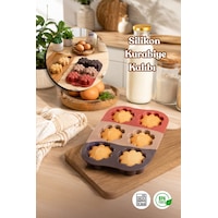 Porsima 30010-2 Silikon 6lı Muffin Kalıbı Papatya Kek Kalıbı Kalıbı 17 26cm Çok Renkli Porsima 30010-2 Silikon 6lı Muffin Kalıbı Papatya Kek Kalıbı Kalıbı 17 26cm Çok Renkli