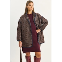 Shade Kadın Etnik Desenli Kuşaklı Oversize Kimono 4159 60283674 - Acı Kahve Kahverengi Shade Kadın Etnik Desenli Kuşaklı Oversize Kimono 4159 60283674 - Acı Kahve Kahverengi