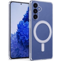 Samsung Galaxy S25 Fe Uyumlu Kamera Korumalı Magsafe Wireless Şarj Özellikli Lüks Şeffaf Silikon Telefon Kılıfı Samsung Galaxy S25 Fe Uyumlu Kamera Korumalı Magsafe Wireless Şarj Özellikli Lüks Şeffaf Silikon Telefon Kılıfı