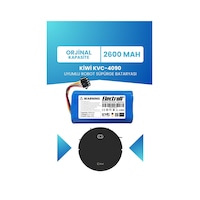 Kiwi Kvc-4090 Uyumlu Batarya Standart Kapasite 2600mah Robot Süpürge Bataryası Kiwi Kvc-4090 Uyumlu Batarya Standart Kapasite 2600mah Robot Süpürge Bataryası