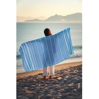 Favora Peştamal Plaj Havlusu 90x140 - Mavi Favora Peştamal Plaj Havlusu 90x140 - Mavi